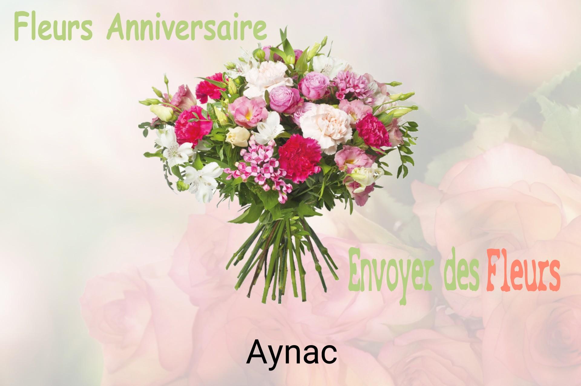 Bouquet de fleurs d’anniversaire livré à Aynac