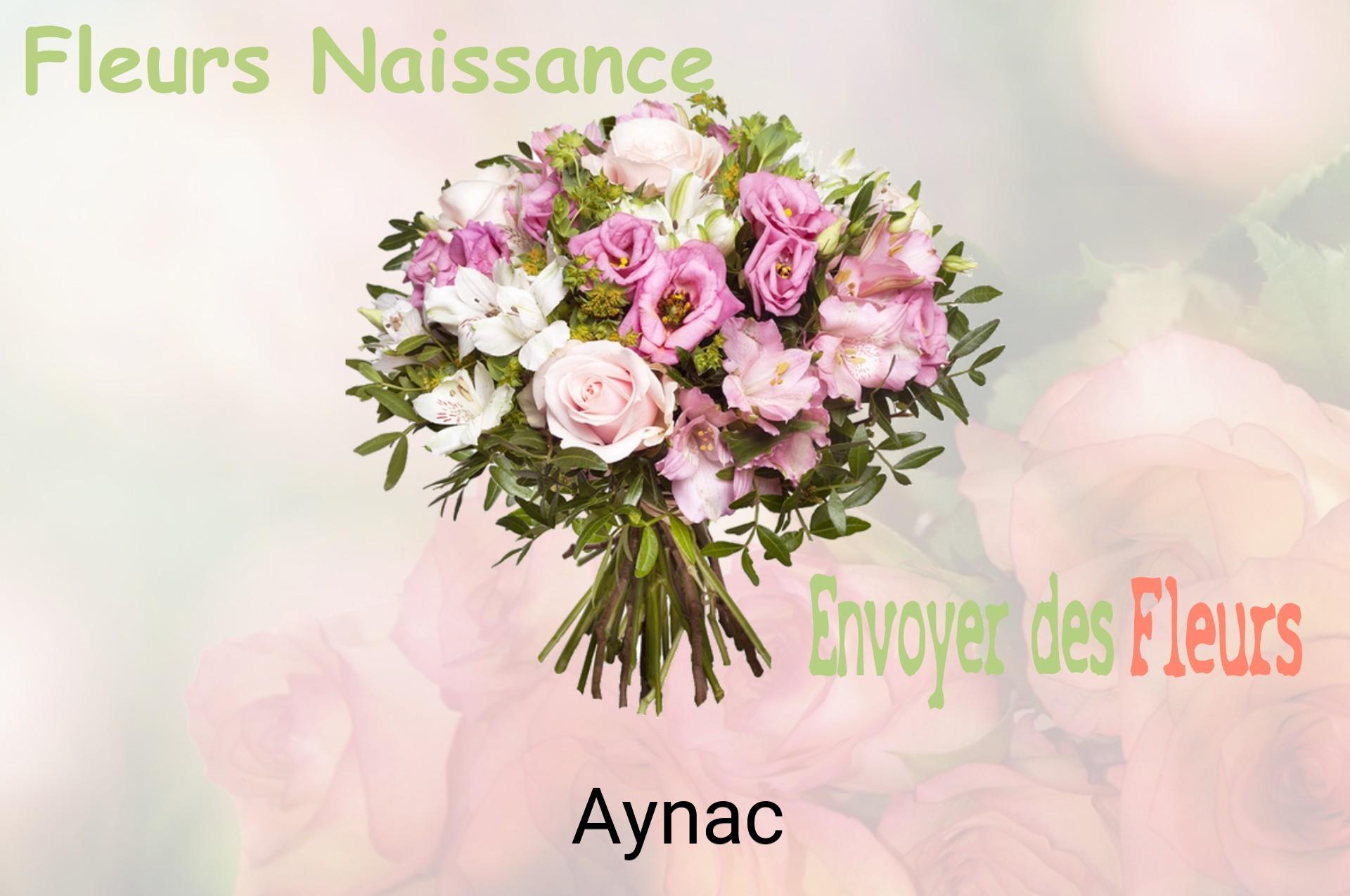 Bouquet de fleurs de naissance livré à Aynac